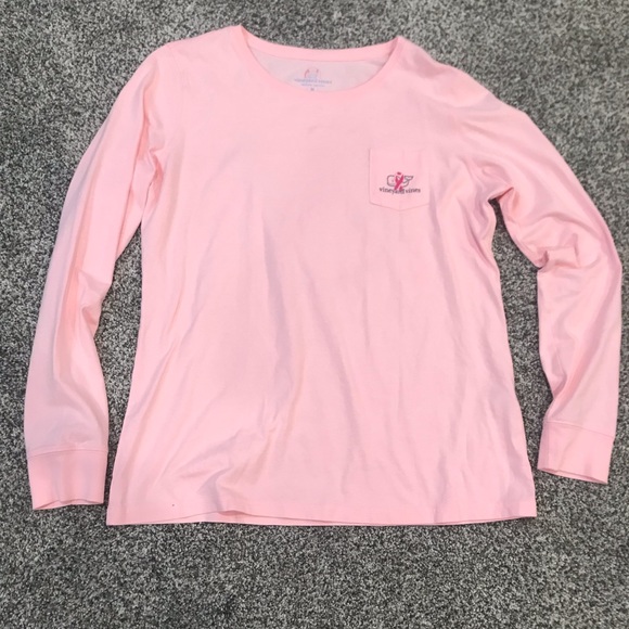 Vineyard Vines Tops - vineyard vines breast cancer awareness shirt